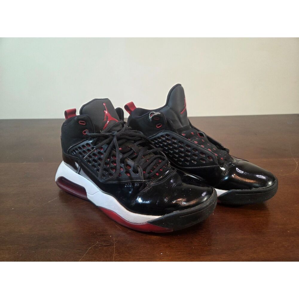 Jordan Max 200 CD6107-001 Black Red Size 10 Jumpman Basketball Shoes
